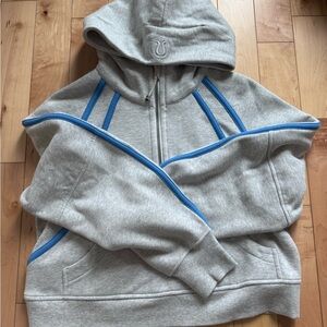 lululemon athletica Gray and Blue Women's Sweater